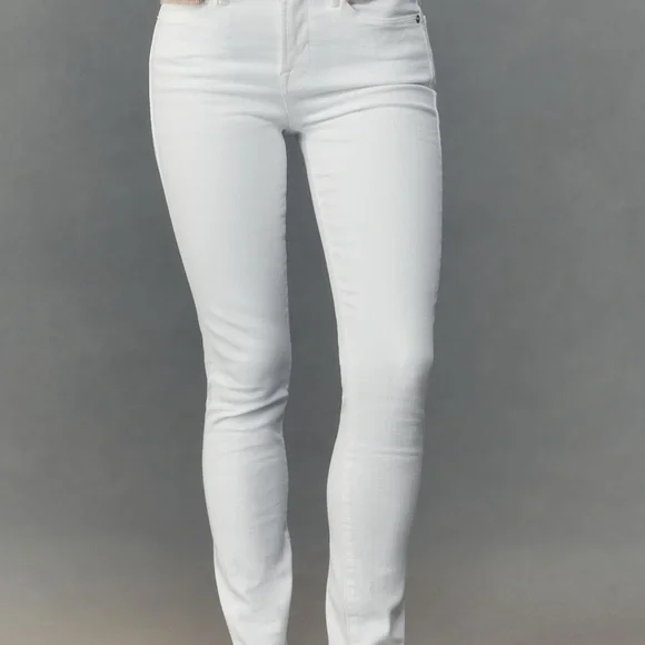 Anthropologie Level 99 White Skinny Jeans - Picture 3 of 9
